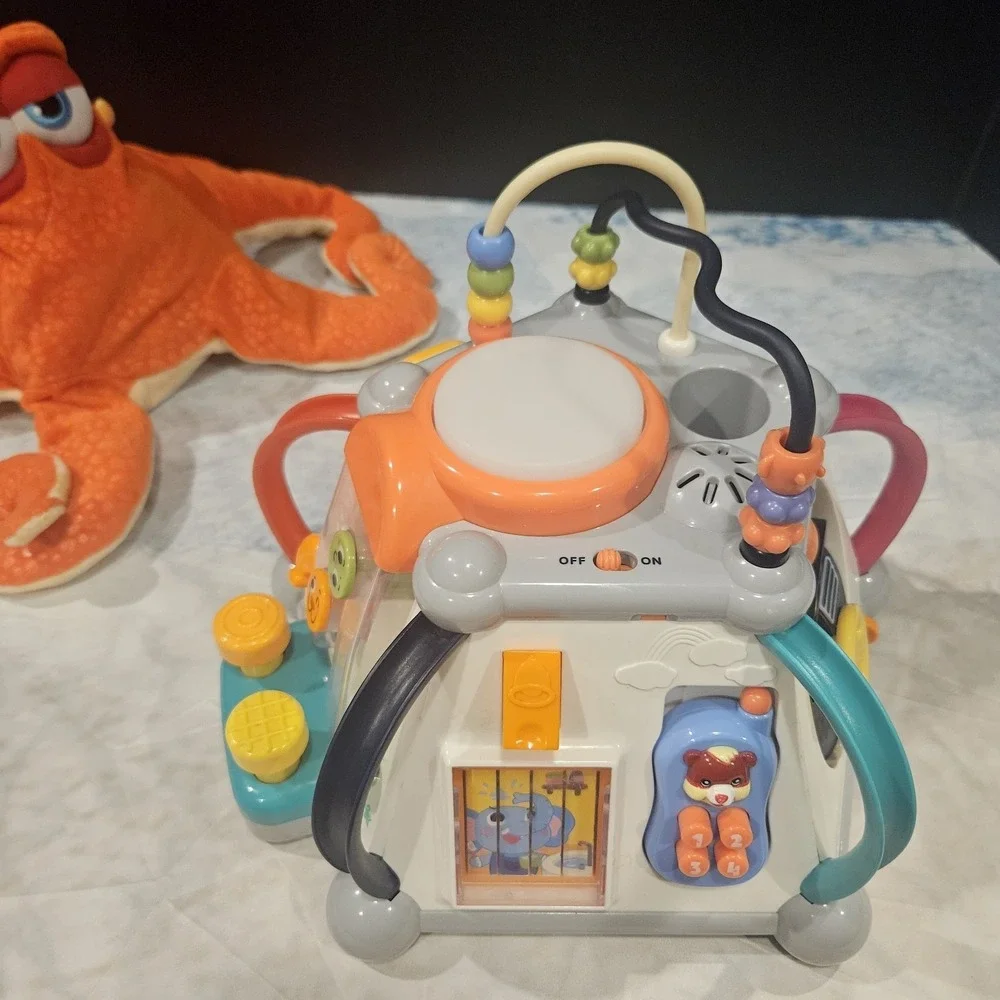 HuiLe Toys Activity Pyramid 5 Sided Developmental‎ Toy WORKS